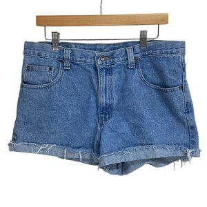 Arizona Jean Company Women's Frayed Hem Denim Shorts Size 34